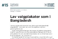 Lav valgplakater som i Bangladesh